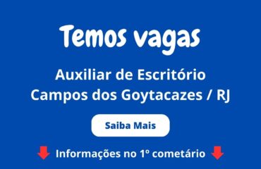 Auxiliar de Escritório - R$ 2.200,00 - Campos dos Goytacazes